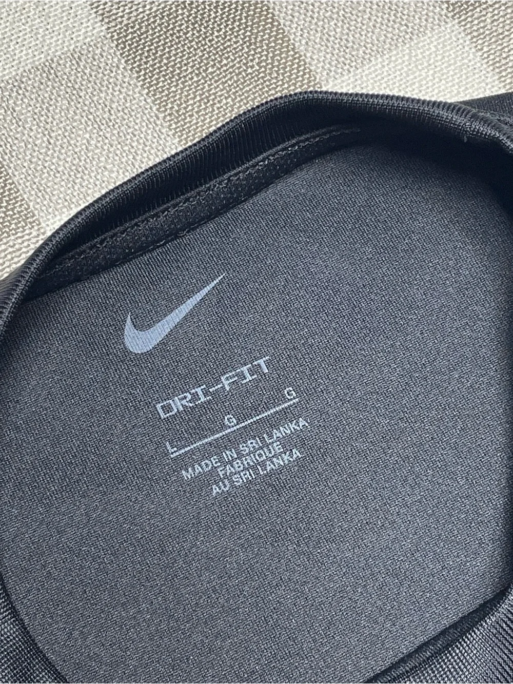 Nike Black Performance Tee with White Swoosh